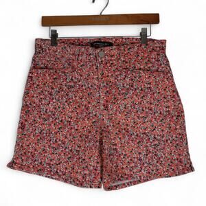 Bandolino Mandie Shorts Womens 8 (30x6) Floral Paisley Cotton Stretch Mom